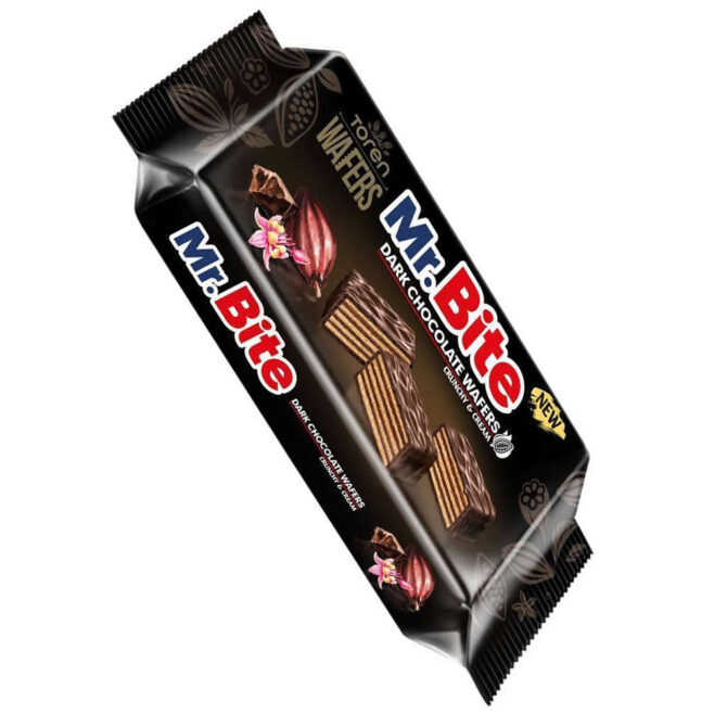 Dark Chocolate Coated Wafers With Cocoa Cream    CHF 0.55 PIECE